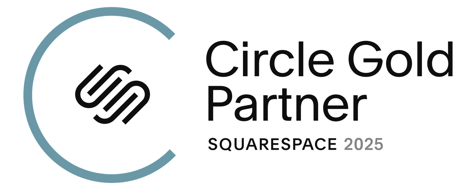 Squarespace Circle Gold Partner Badge